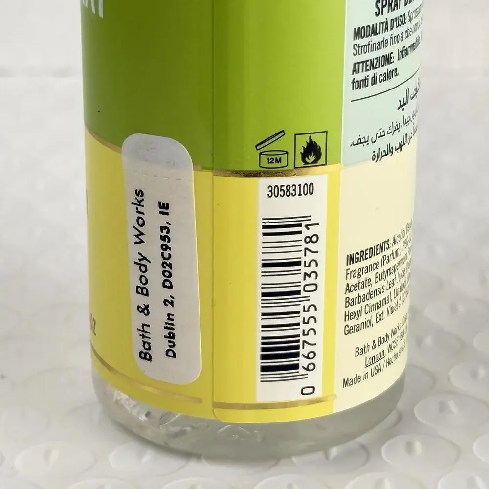 Bath & Body‎ Works CUCUMBER MELON Anti-Bacterial Hand Spray 3 oz